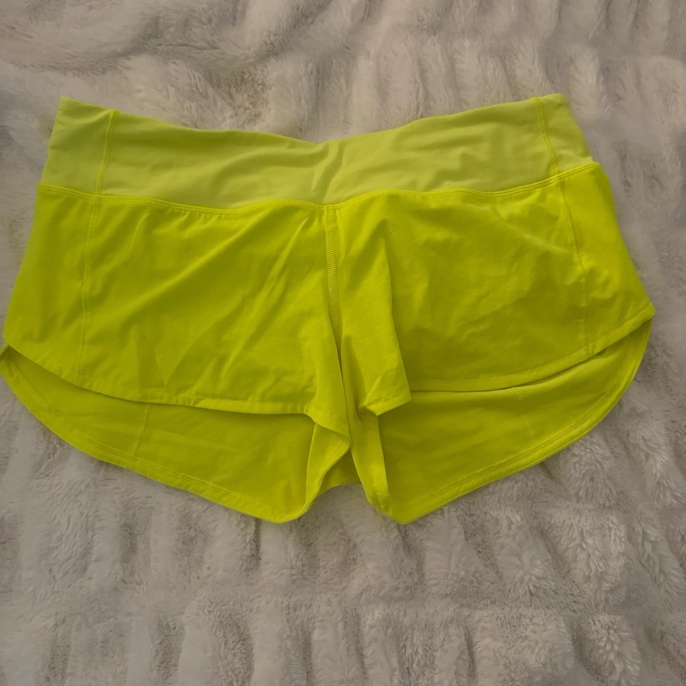 Lululemon Athletica Neon Yellow Shorts